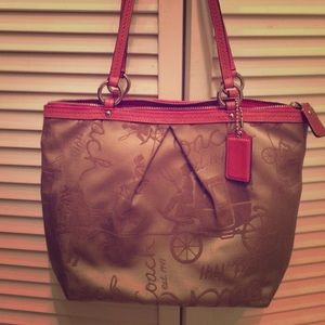 Almost New Pink Coach Purse